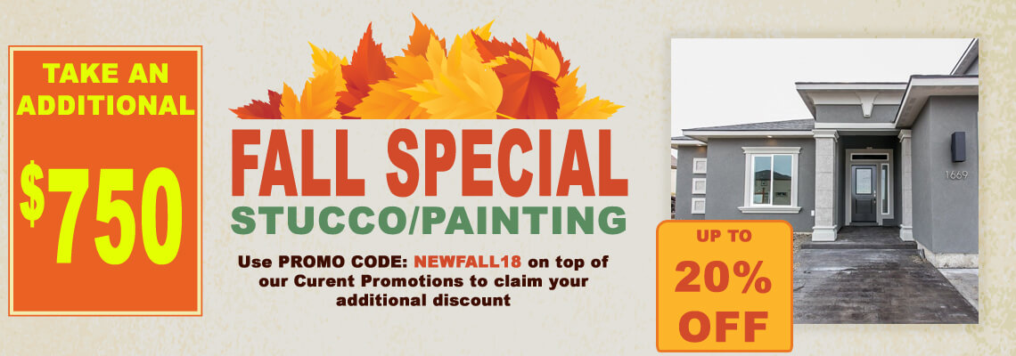 fall exterior stucco promo